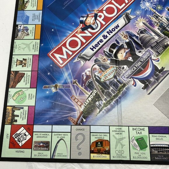 2006 Here and‎ Now Edition Monopoly Replacement Board Only Three Fold Black - Picture 4 of 9